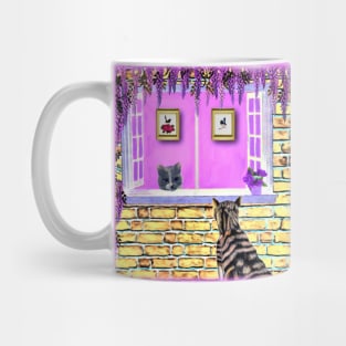 Cats at the window Mug